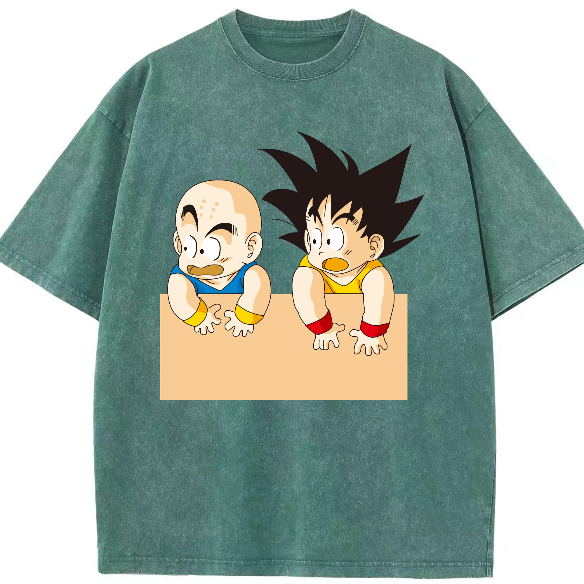 （画像用） ドラゴンボール 孫悟空（そん ごくう）Son Goku カカロット DRAGON BALL Kakarotto 綿100% ヴィンテージ風 半袖Tシャツ（フロントプリント）